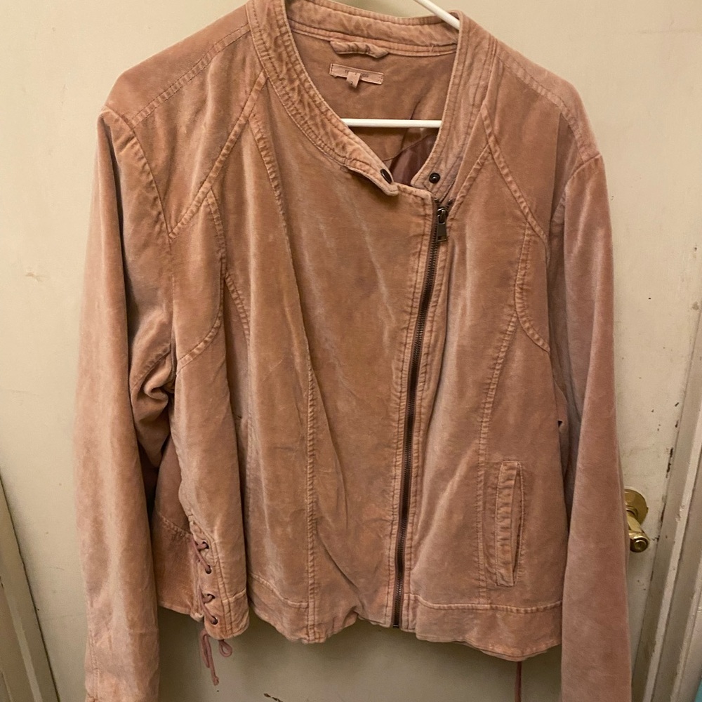 Maurices Blush Leather Jacket
